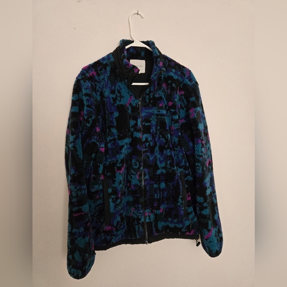 American Eagle Outfitters Other - American Eagle Outfitters Vibrant Teddy Jacket Retro Geometric | Mens L